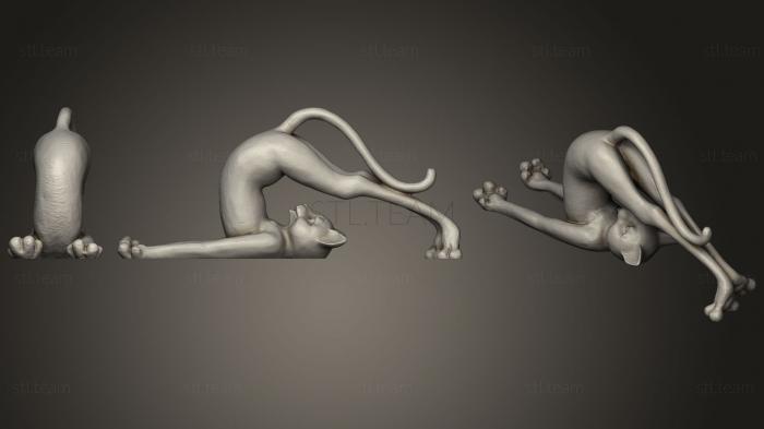 3D model Egyptian Yoga Cat (STL)